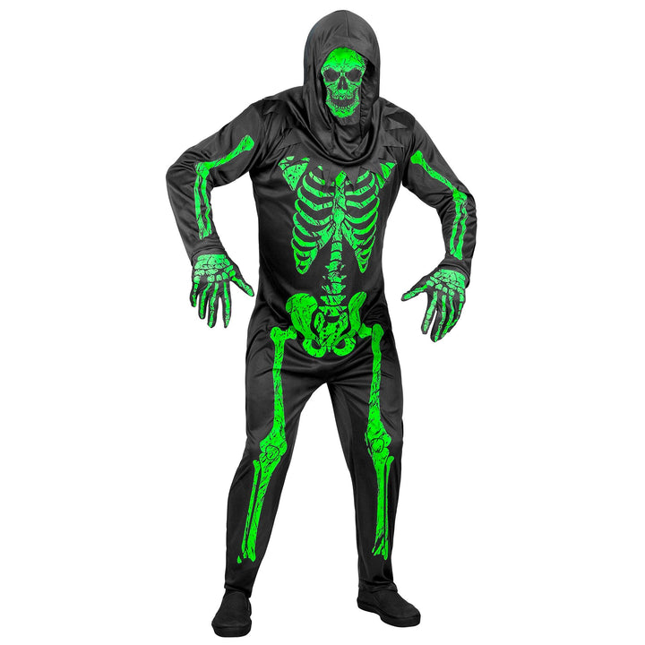 "NEON SKELETON" (overalls, gloves, mask) - (S), S
