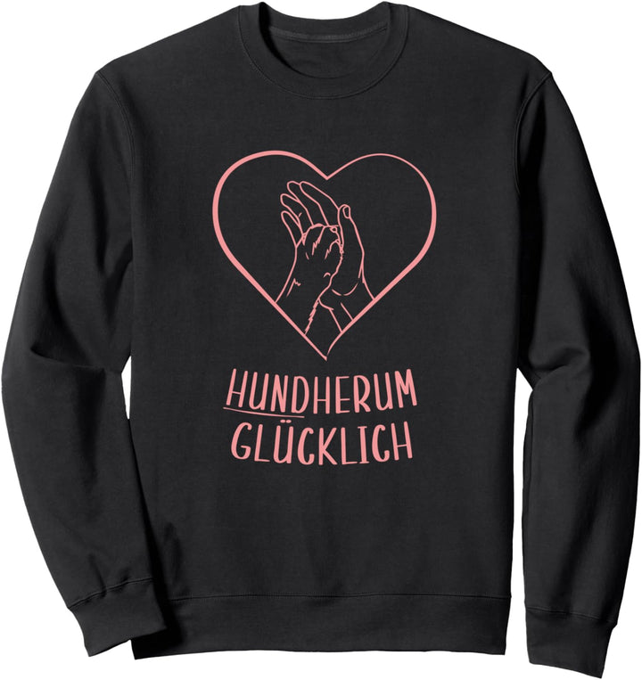 Hundepfote Herz Frauchen Dog Mom Hundemama Hunde Geschenk Sweatshirt