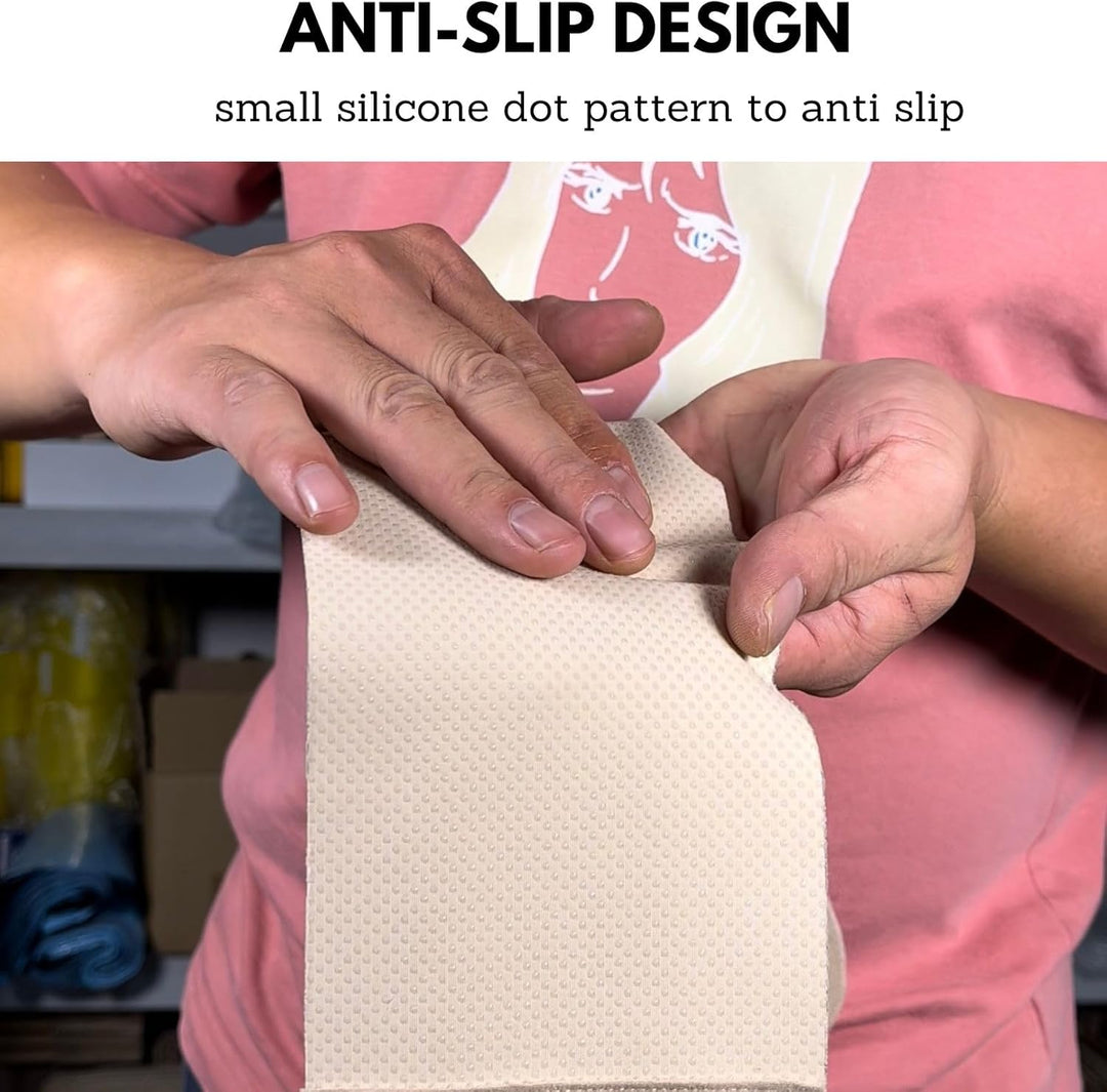 Mikrofon-Sendergurte – rutschfester Beingurt mit schweissableitender Tasche, beige für Oberschenkelg