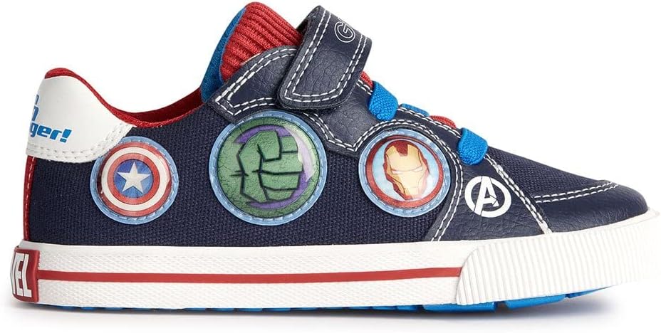 Geox Jungen J Kilwi Boy Sneaker 26 EU Navy Red, 26 EU Navy Red