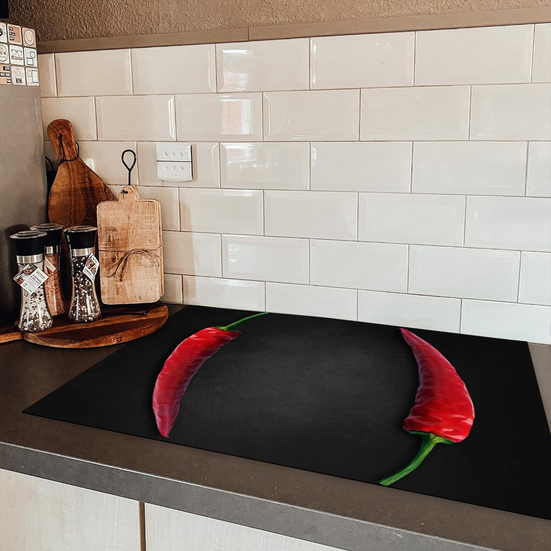 KitchenYeah© Herdabdeckplatte Einteilig Küche Herdabdeckung Ceranfeld Kochfeld Abdeckung Induktionsk