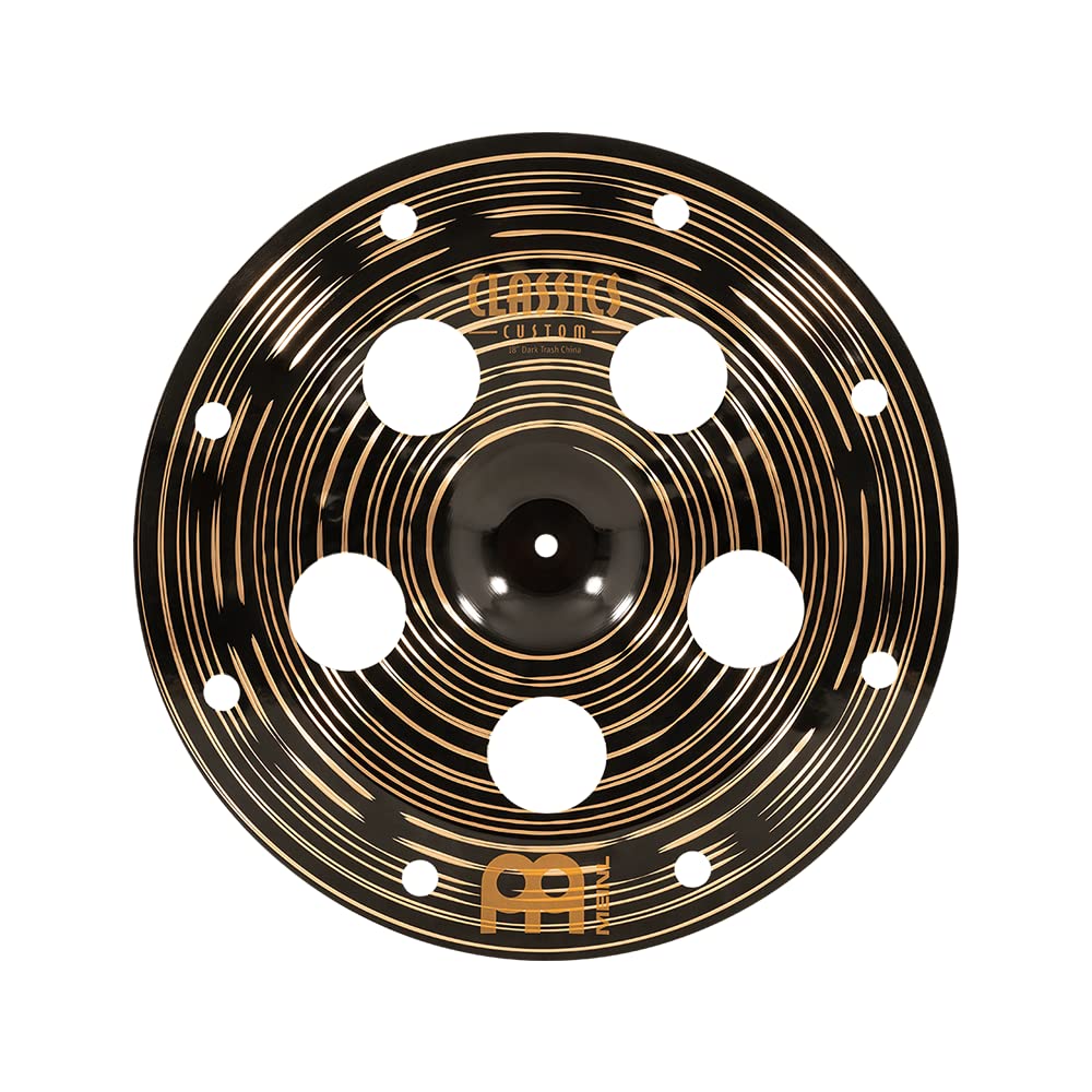 Meinl Cymbals Classics Custom Dark Trash China 18 Zoll (Video) Schlagzeug Becken (45,72cm) B12 Bronz