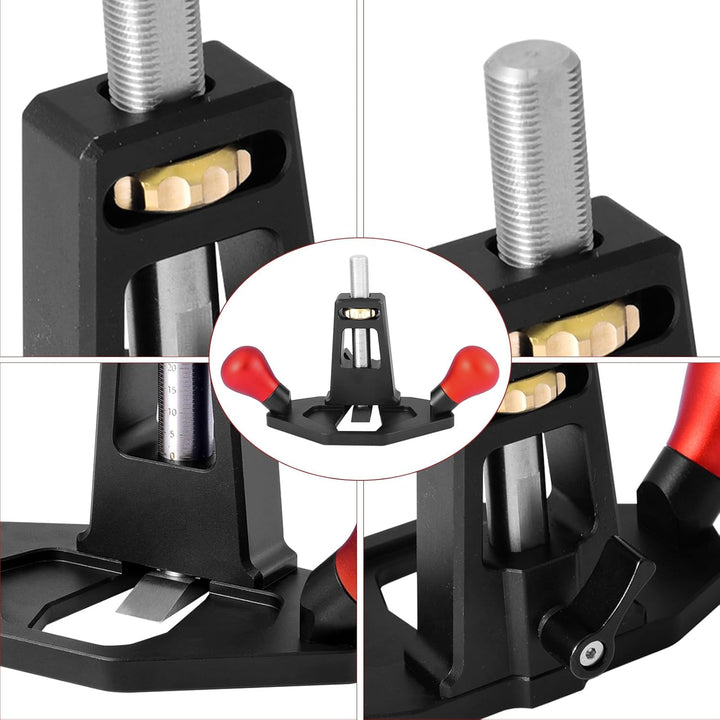 PEESHON Handfräshobel, Grundhobel Einhandhobel mit Verstellbar Nuttiefe 0-25cm Handhobe Router Flugz