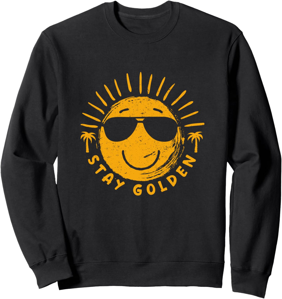 Summer Women's stay golden beach vacation graphic for women Sweatshirt