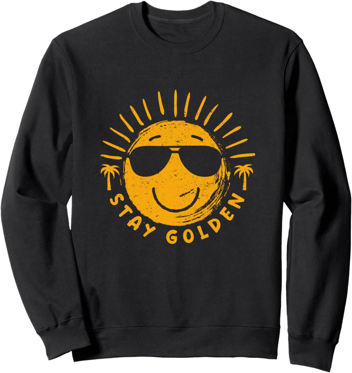 Summer Women's stay golden beach vacation graphic for women Sweatshirt