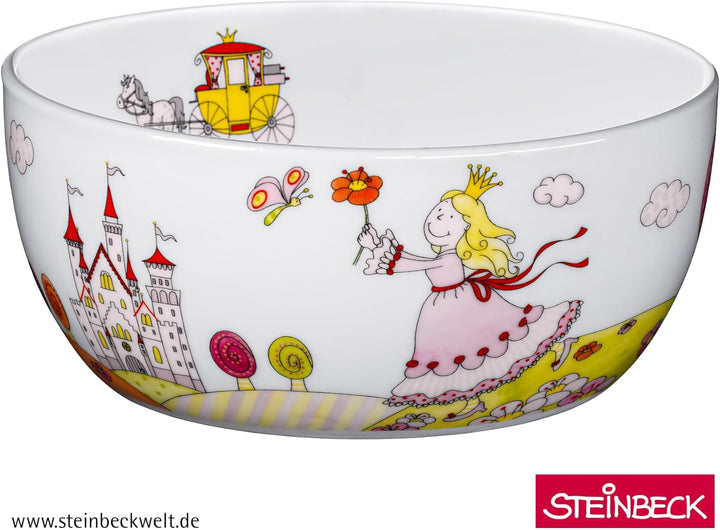 WMF Kindergeschirr-Set Prinzessin Anneli – 6-teilig mit Name – Personalisierbar mit Gravur – Teller,