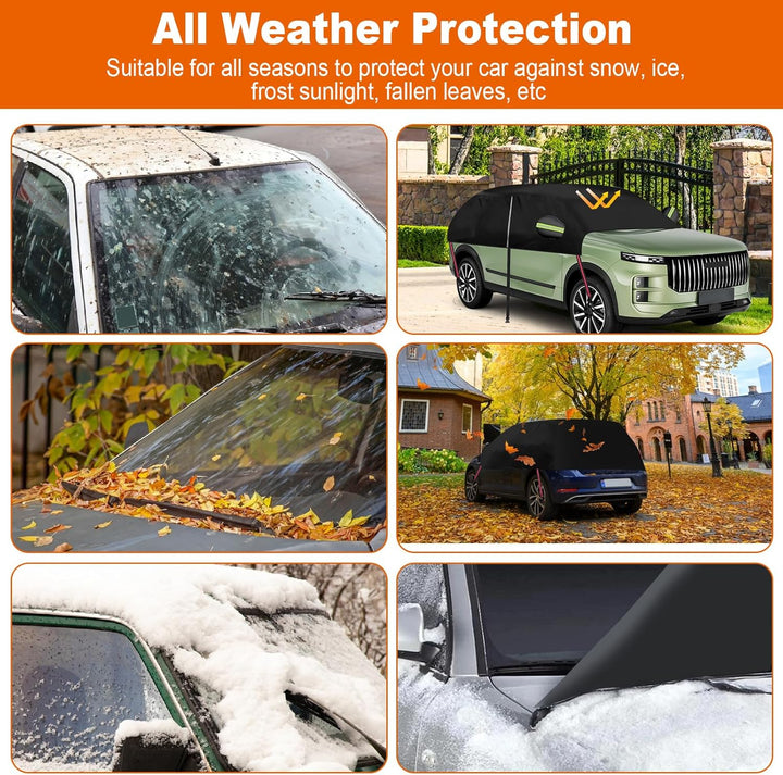 Halbgarage für Chery Jaecoo 7/J7 2024–2025, 420D Oxford, wasserdichte Autoabdeckung, Allwetterschutz