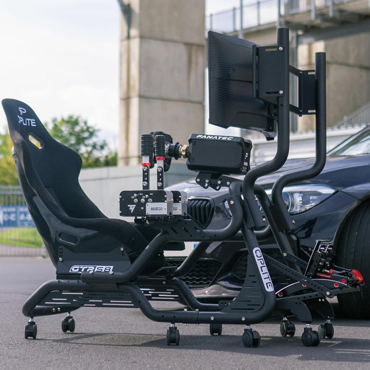 OPLITE Castor Wheel GTR S8 Set mit 8 Rennsimulator-Cockpiträdern