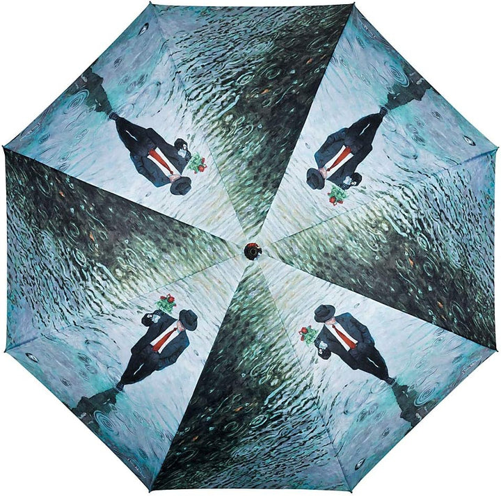 VON LILIENFELD Regenschirm Auf-Automatik Windfest Damen Herren Stabil Kunst Theo Michael: Romance