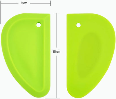 Collory mini Halbkugel (1cm) Silikon Backmatte und Teigschaber Set zur Herstellung von Hundekekse un