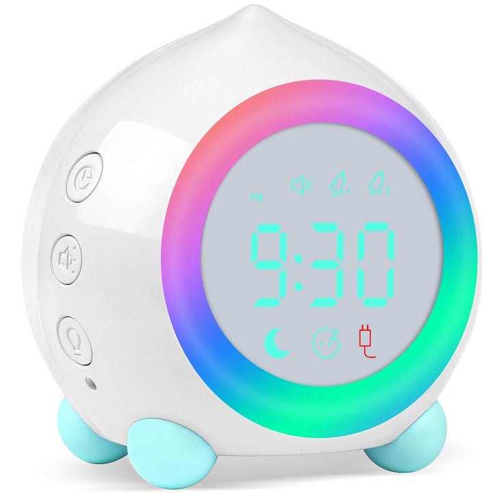 Ayybboo Kinderwecker Digitaler,Wecker Digital Sonnenaufgangssimulator Kinderwecker für Mädchen Junge