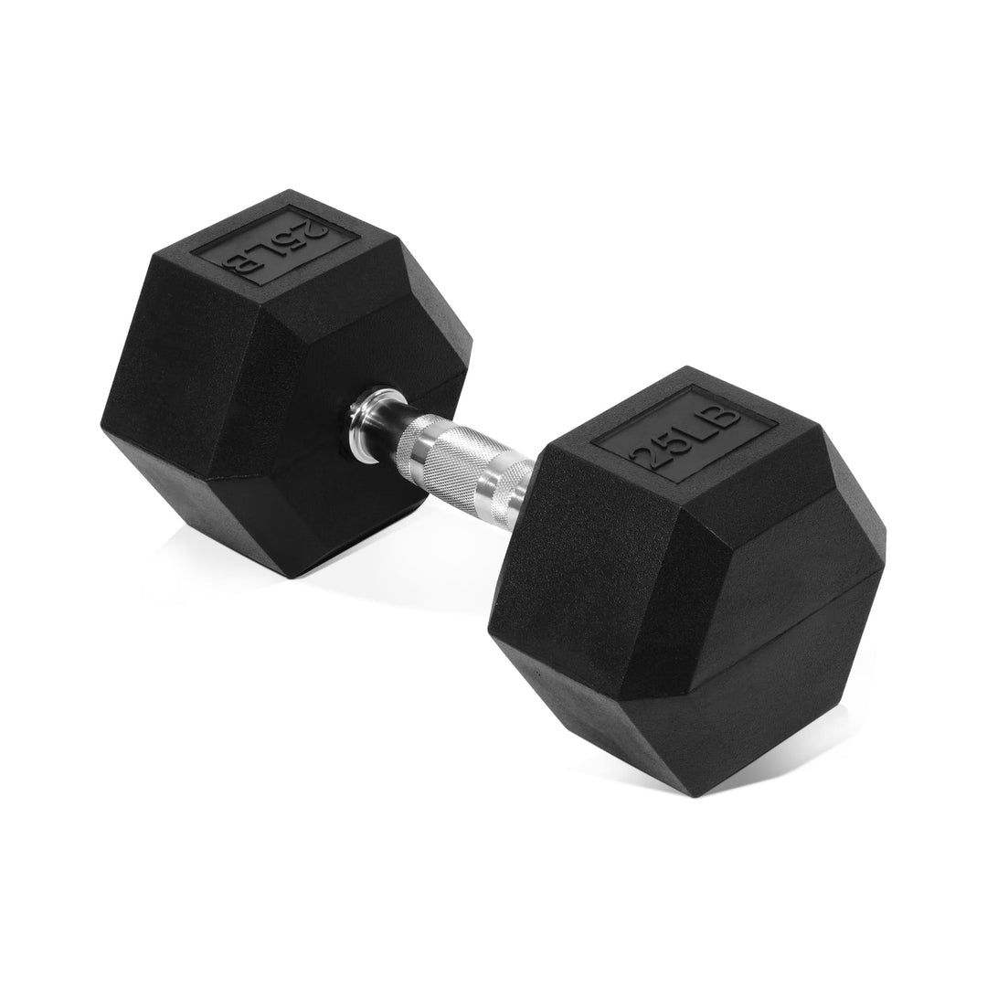 BalanceFrom Sechskant-Hantel, gummiert, in Paaren, einzeln oder Set 11,3 kg, Paar, 11,3 kg, Paar