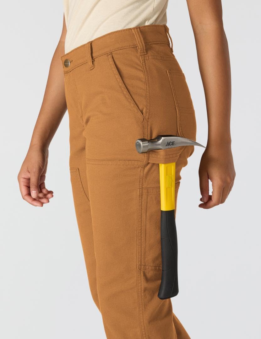 Carhartt Damen Rugged Flex Loose Fit Canvas Double-Front Work Pant Hose XXS Braun (Carhartt Brown),
