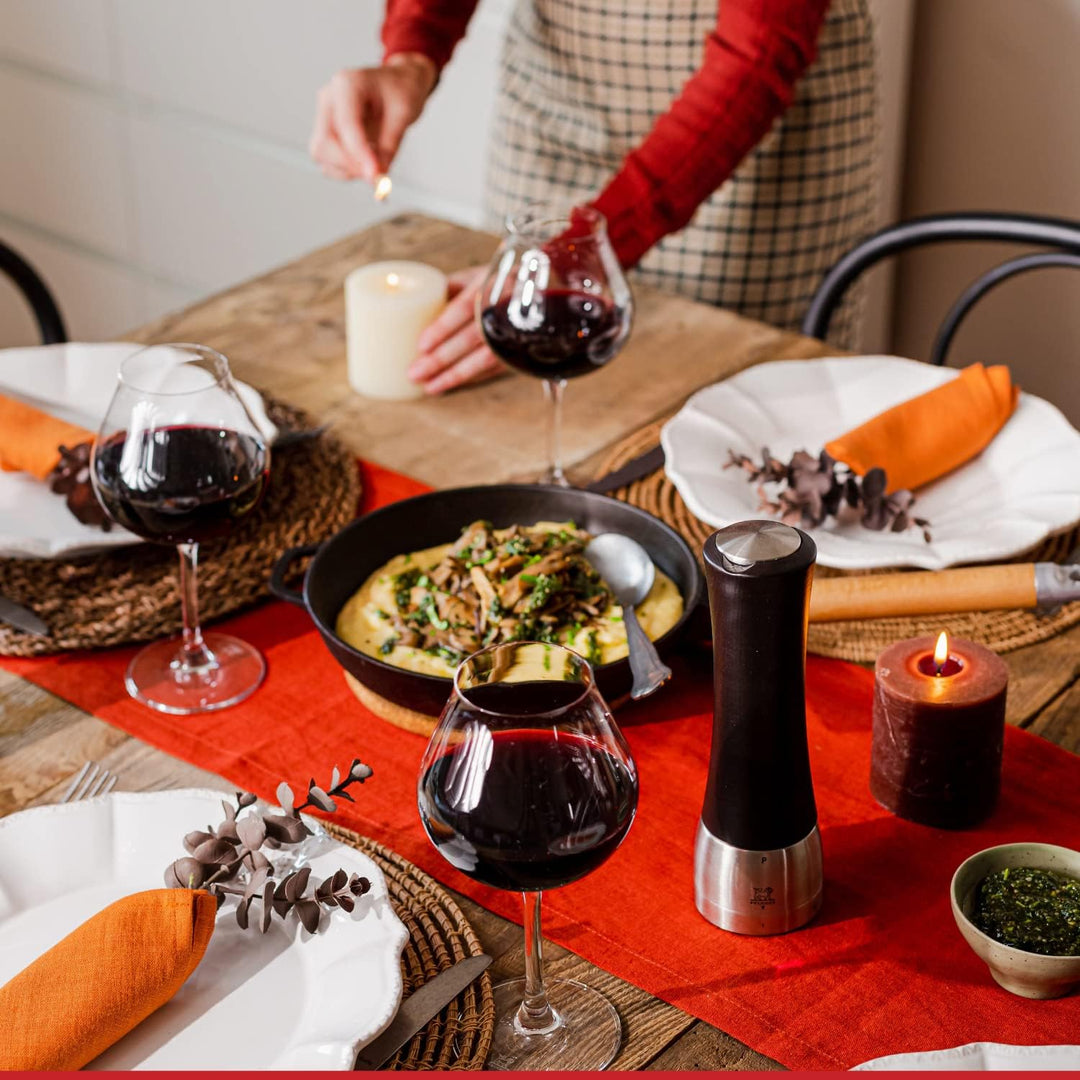 Peugeot Pfeffermühle Madras u‘Select 16 cm Schokolade Hochwertige Pfeffermühle manuell aus Holz & Ed