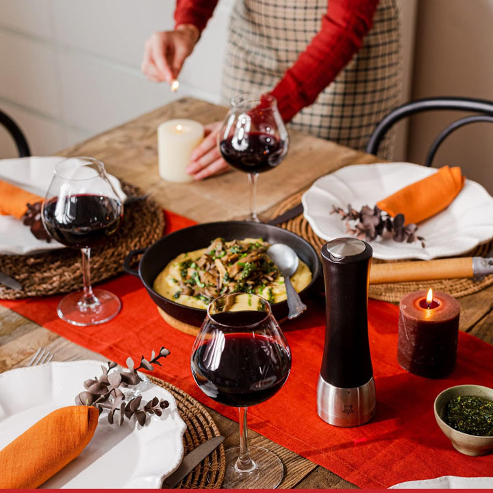 Peugeot Pfeffermühle Madras u‘Select 16 cm Schokolade Hochwertige Pfeffermühle manuell aus Holz & Ed