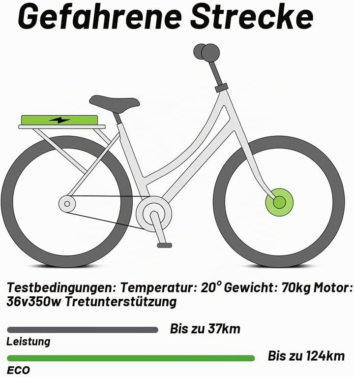 E-Bike Battrie 36V 10,4Ah Li-ion Akku mit Ladegerät für 250W-500W Elektrofahrrad Pedelec Phylion Joy