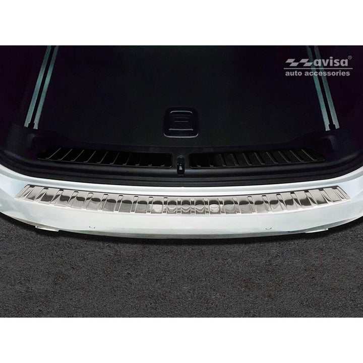 Avisa Schwarz Edelstahl Heckstossstangenschutz kompatibel mit Volvo XC60 II 2017-2021- & FL 2021- in