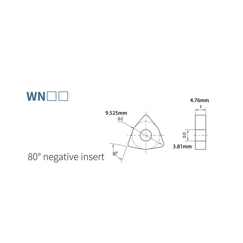 CDBP CNC Hartmetalleinsätzen Wendeplatten WNMG060404 WNMG331 - universelle Stahlbearbeitung, Drehein