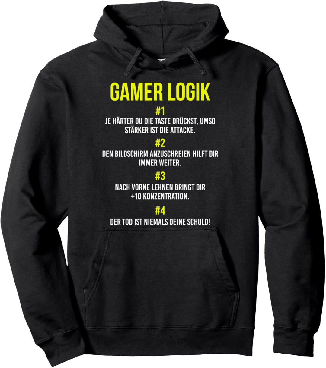 Video Game Jungs Zocker Controller Computer Gamer Logik Pullover Hoodie