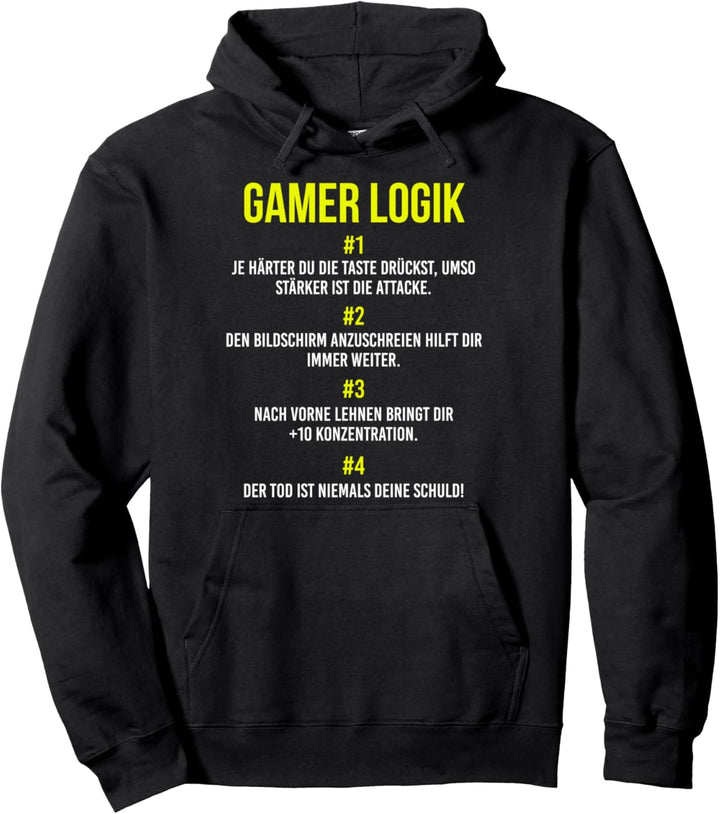 Video Game Jungs Zocker Controller Computer Gamer Logik Pullover Hoodie