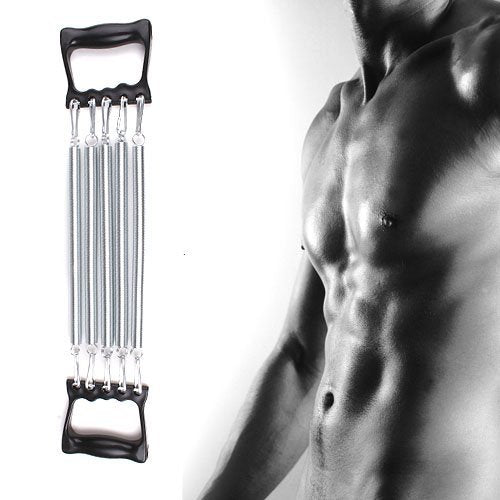 Expander mit 5 Federn für ausüben Schultern, Brust und Rücken – Elastische demontierbar – Fitnessstu