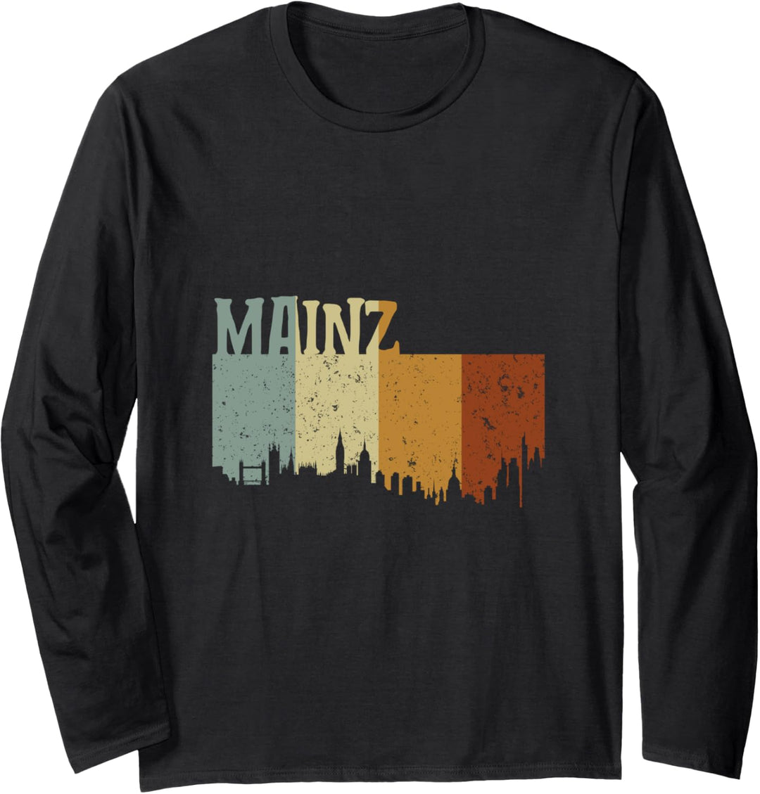 Mainz Mainzer Vintage Stadt Langarmshirt