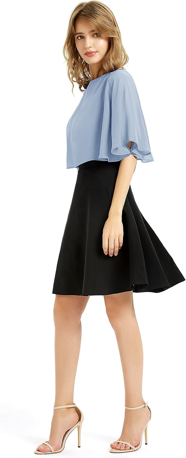 BUCUXE Weicher Chiffon-Schal für Damen, für Abendkleid, Hochzeit, Umhang, Bolero, Überwurf Einheitsg
