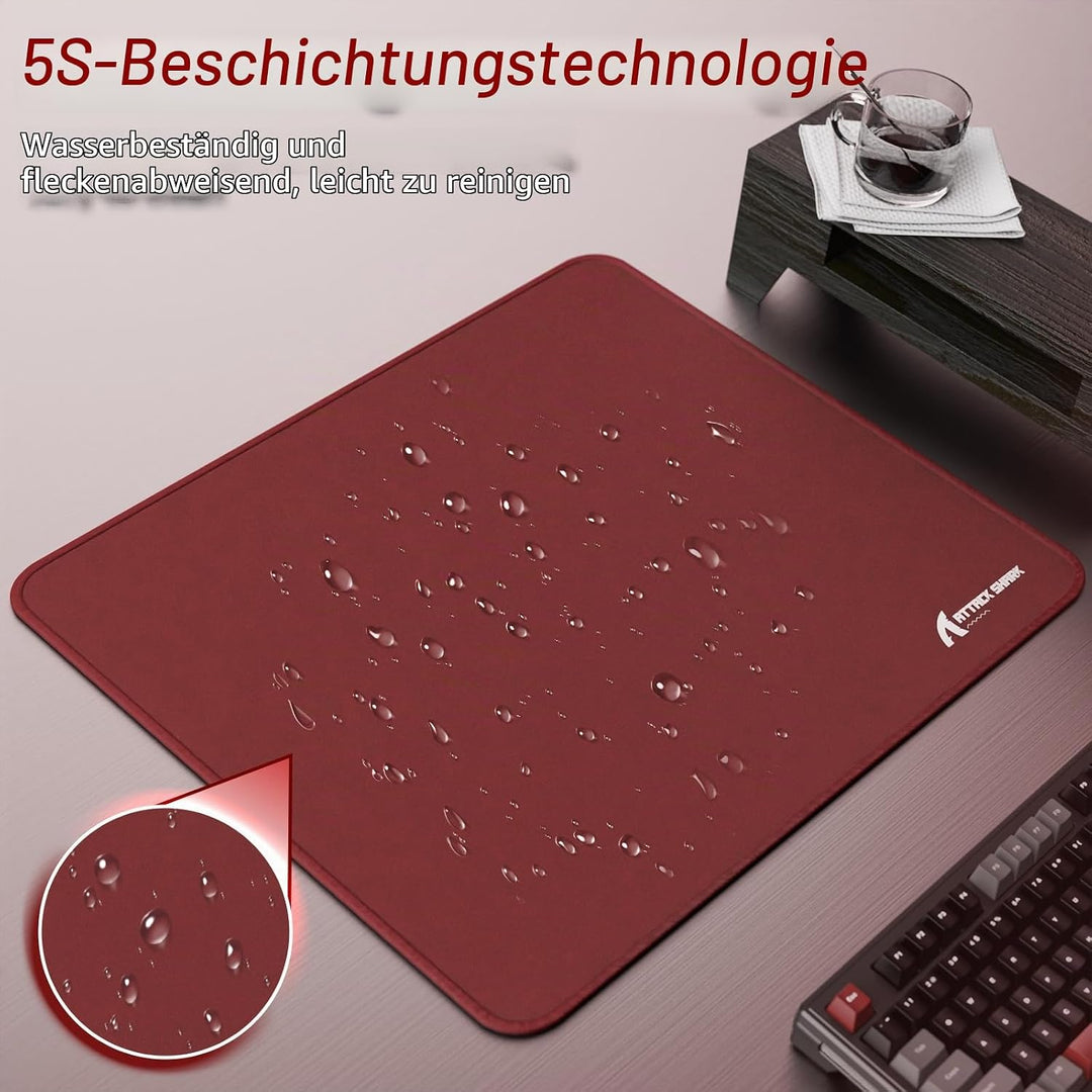 ATTACK SHARK CM02 Esports-Gaming-Mauspad Grosses, Feine sandähnliche Texturoberfläche, Wasserabweise