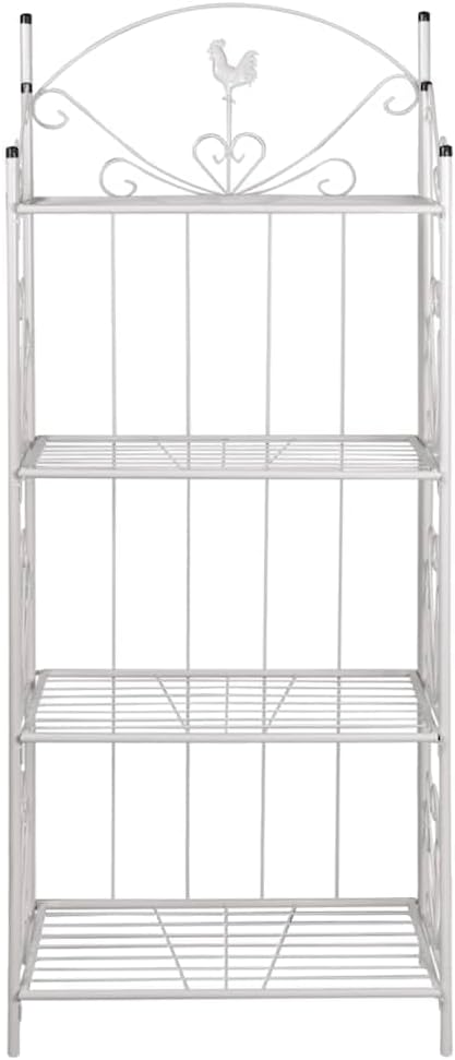 vidaXL Pflanzentreppe weiss Blumentreppe Blumenregal Standregal Blumenständer, Weiss
