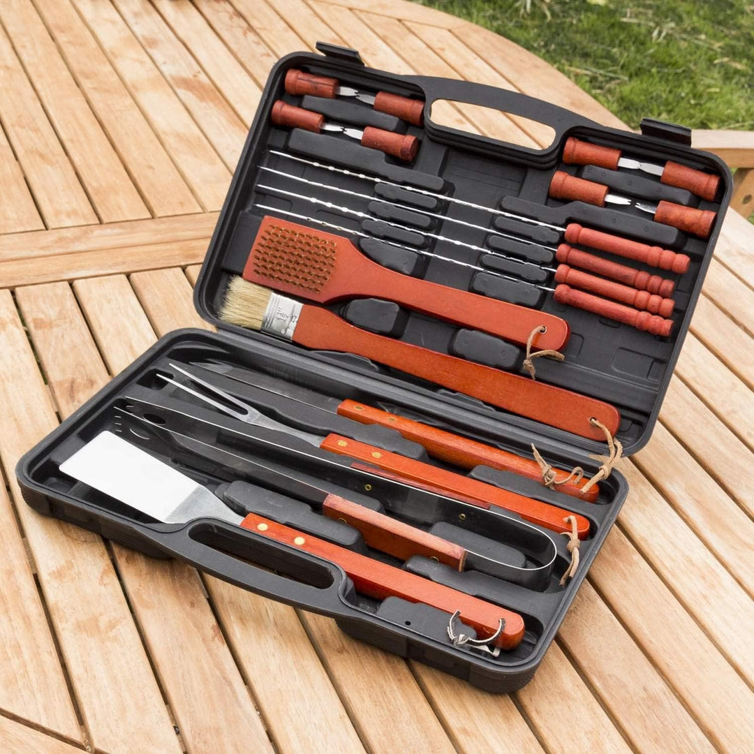 InnovaGoods Unisex – Erwachsene Ig116868 Grillkoffer, Schwarz/Orange, Einheitsgrösse