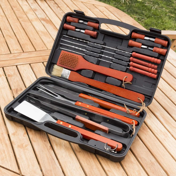 InnovaGoods Unisex – Erwachsene Ig116868 Grillkoffer, Schwarz/Orange, Einheitsgrösse