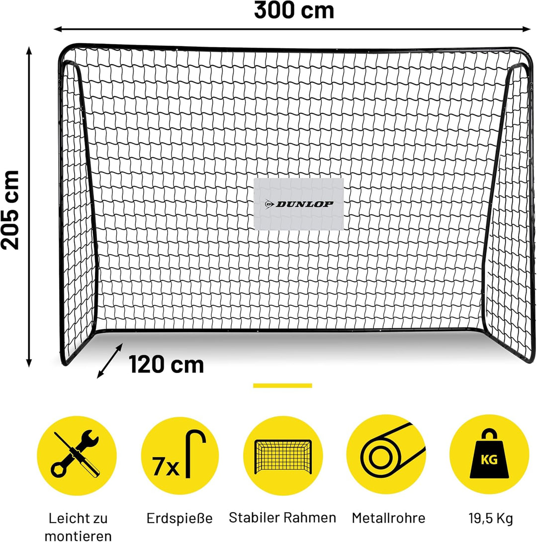 Dunlop Fussballtor - Fussballtor Gross - Fussball Tor - Fussballtore für Garten Kinder und Erwachsen