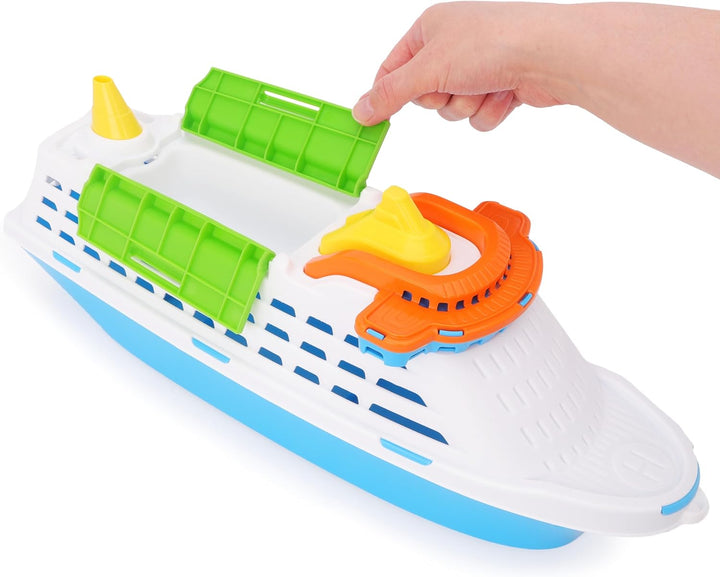 Toyland® 41cm (16 Zoll) Buntes Kreuzfahrtschiff mit Beweglichen Türen – Schwimmendes Wasserspielzeug