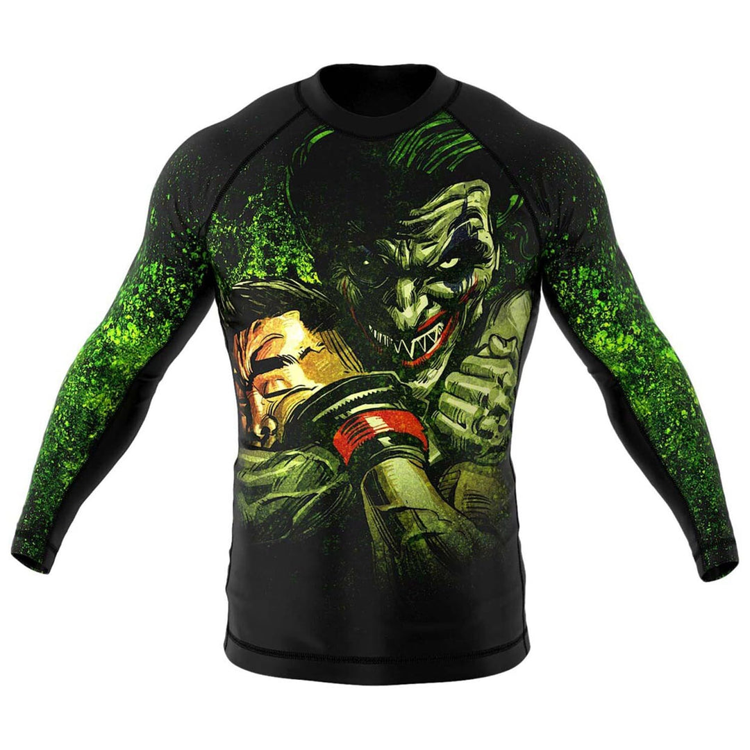 SMMASH Funktionsshirt Herren Rashguard Langarm Sportshirt MMA Thaibox Muay Thai Kickboxen Atmungsakt