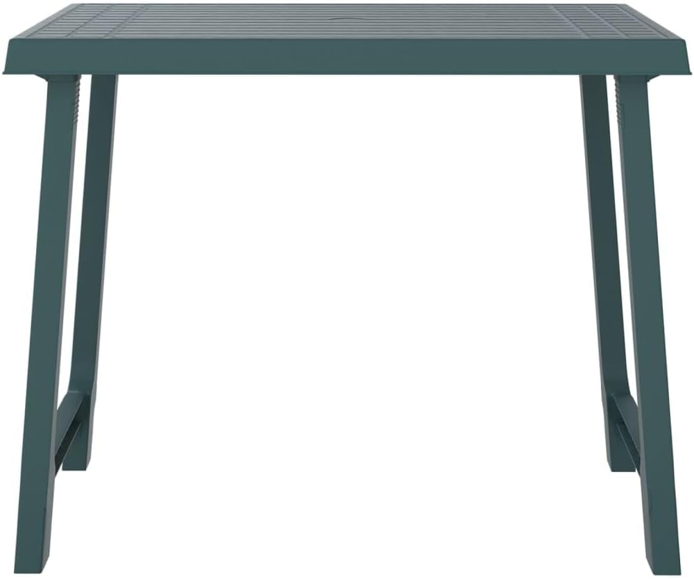 vidaXL Campingtisch Grün 79x56x64 cm PP Holzoptik, Grün