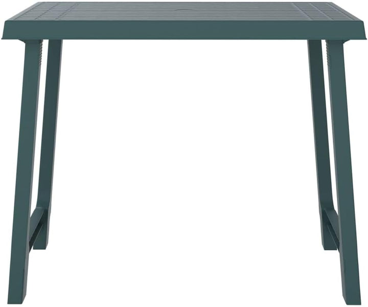vidaXL Campingtisch Grün 79x56x64 cm PP Holzoptik, Grün
