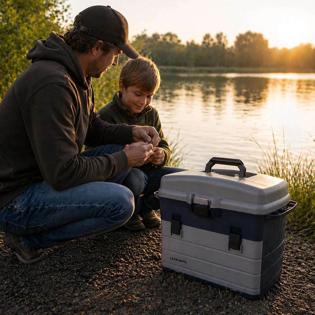 Ultimate XL Storage Box inkl. 3 Tackleboxen | Angelkoffer