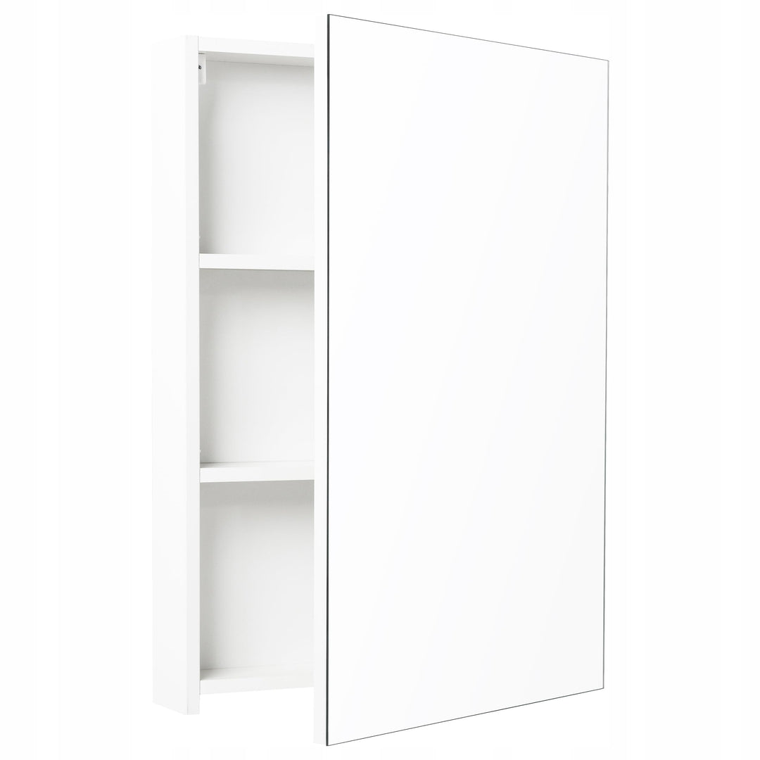 Deftrans Domodomo Weisser wandmontierter Badezimmerschrank mit Spiegel Reflection wandmontierter sch
