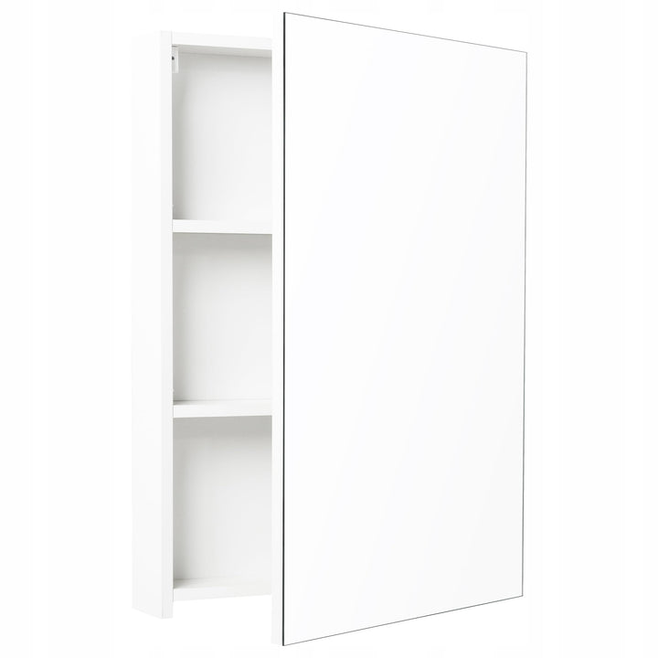 Deftrans Domodomo Weisser wandmontierter Badezimmerschrank mit Spiegel Reflection wandmontierter sch