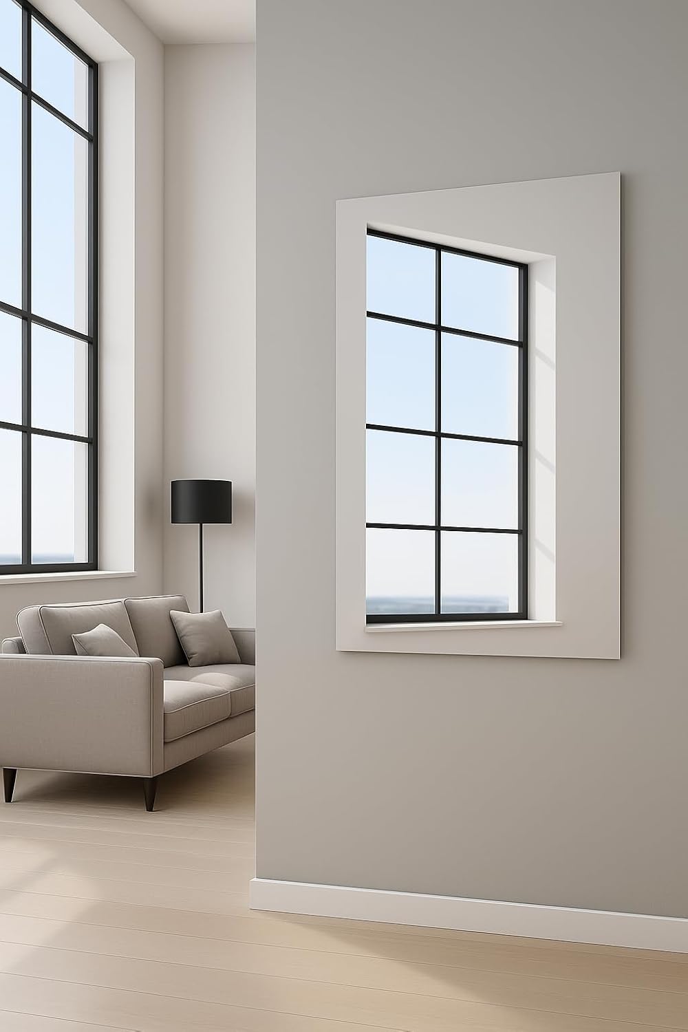heatness Infrarotheizung Spiegel Wand, XL – Wandheizung energiesparend, Elektroheizung 800 Watt, Hei