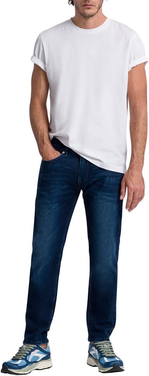 Pierre Cardin Herren Antibes Jeans 30W / 32L Dark Blue Used Whisker, 30W / 32L Dark Blue Used Whiske