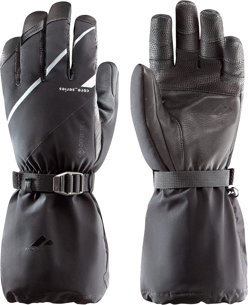 Zanier-Unisex-Handschuhe-70° NORTH 7.5 Schwarz, Weiss, 7.5 Schwarz, Weiss