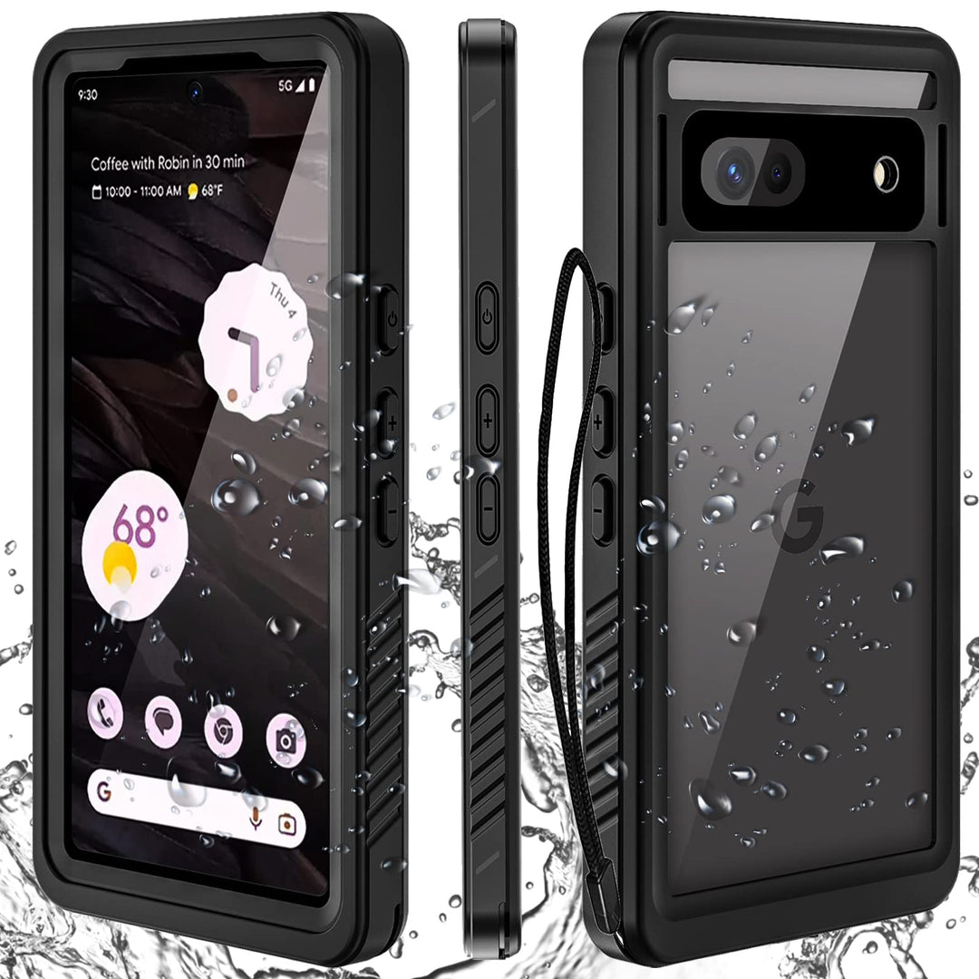 Miimall Schutzhülle für Google Pixel 7A, wasserdicht, IP68, HD-Displayschutz, 360 °, stossfest, robu