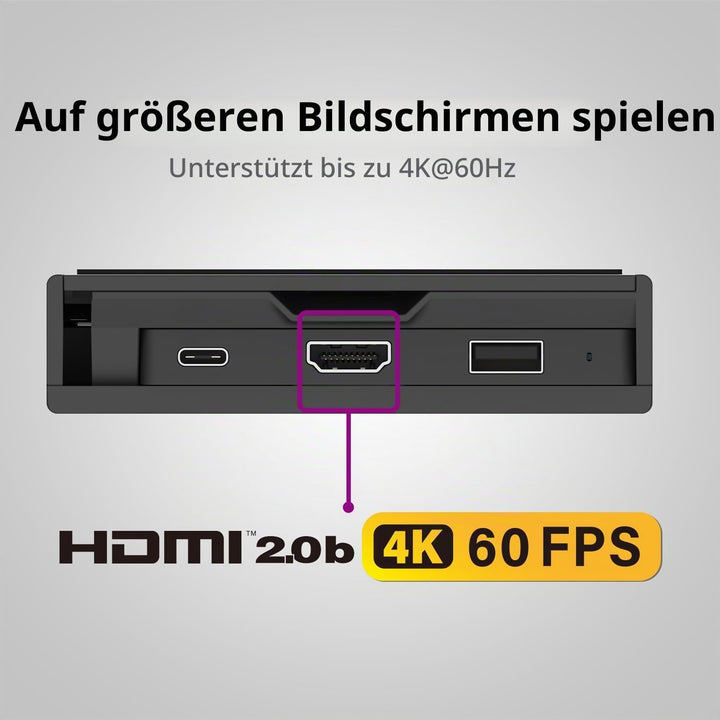 Skull &amp; Co. SteamDock with Detachable USB Hub HDMI TV Adapter for Steam Deck, ROG Ally, Smartphone a