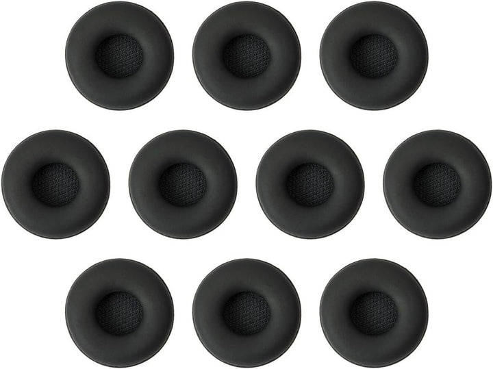Jabra Ersatz-Kunstleder-Ohrkissen für Headsets der Biz 2400 II Serie, Packung mit 10 Stück, schwarz