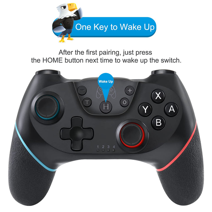 Olimoxi Switch Controller für Switch/Switch Lite/Switch OLED, Switch Pro Controller mit Aufwachen, W