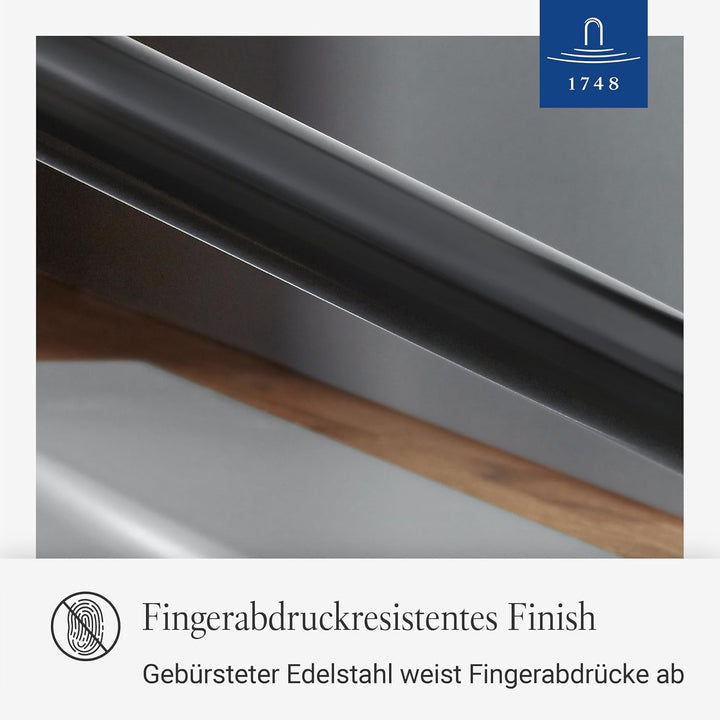 Villeroy & Boch Como Küchenarmatur, Hochdruck, Wasserhahn Küche mit Keramikkartusche und 360° Schwen