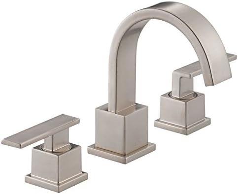 Delta Faucet Tesla Weit verbreiteter Badezimmer-Wasserhahn aus gebürstetem Nickel, Badezimmer-Wasser