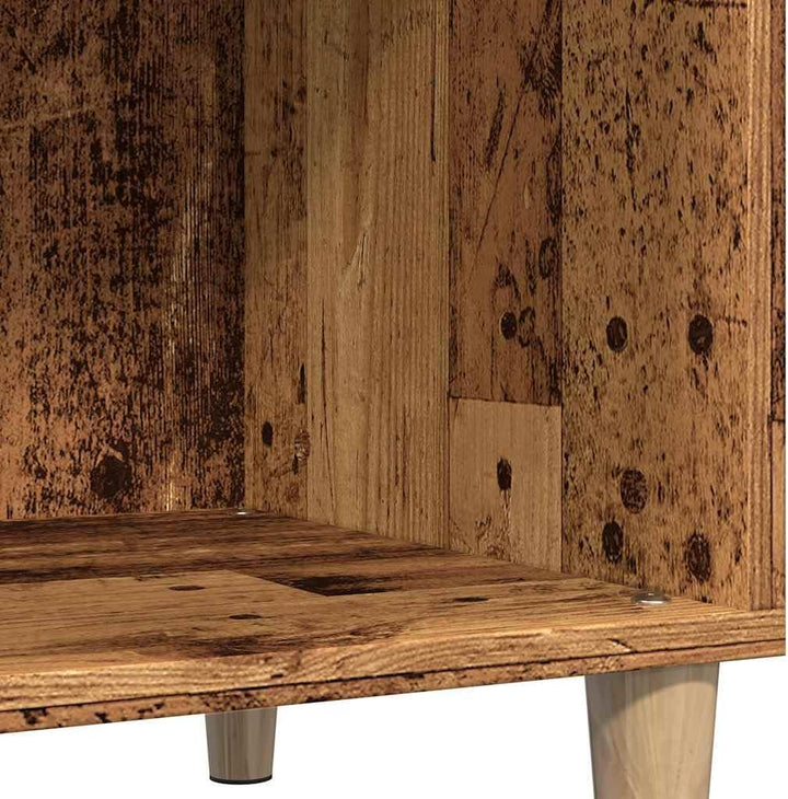 vidaXL Plattenschrank Altholz-Optik 84,5x38x89 cm Holzwerkstoff Braun, Braun
