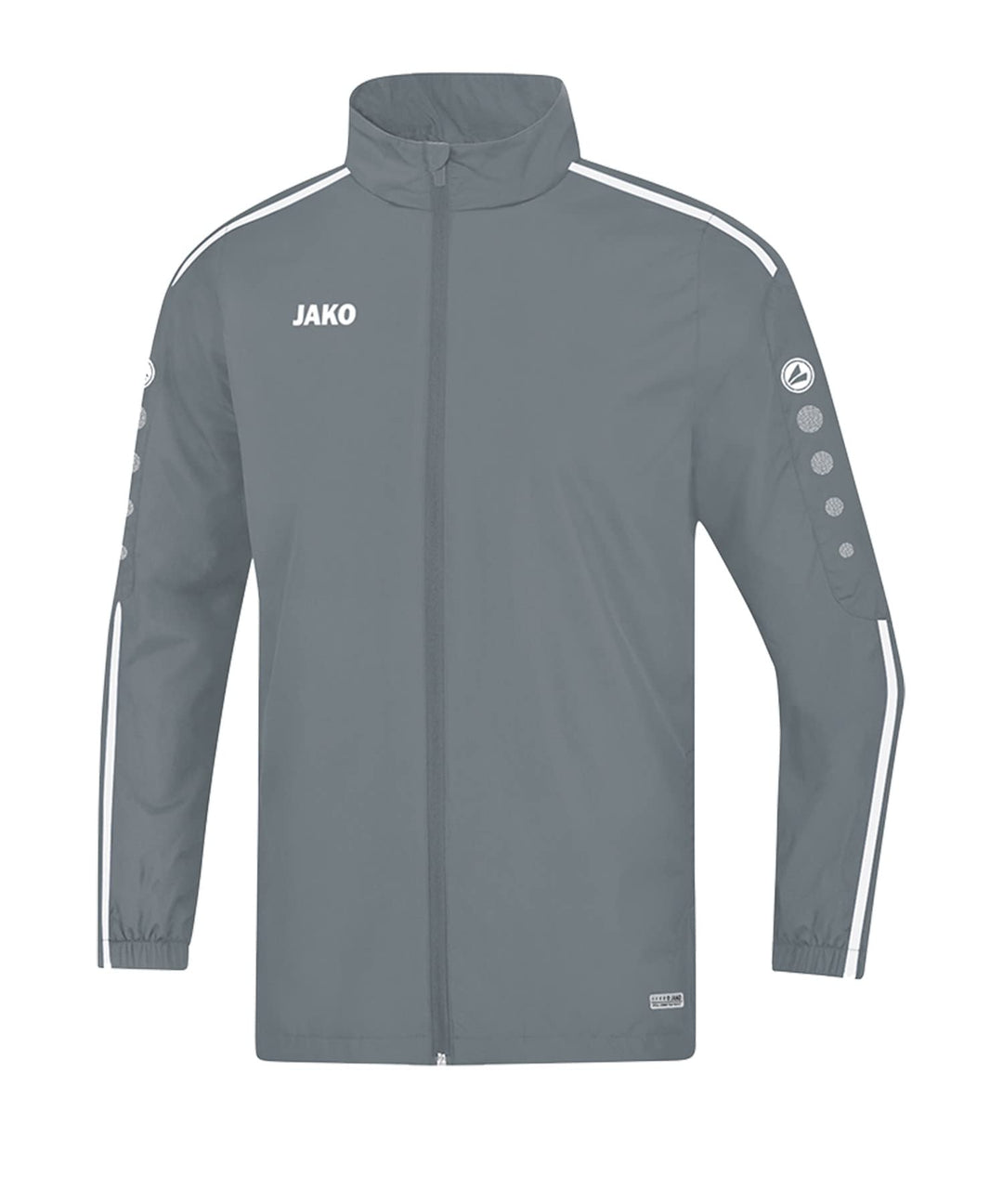 JAKO Herren Striker 2.0 Allwetterjacke (durchgehender Rv), marine/Weiss, XXL, 7419 L steingrau/Weiss